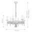 Maryam 6 - Light Waggon Wheel Chandelier