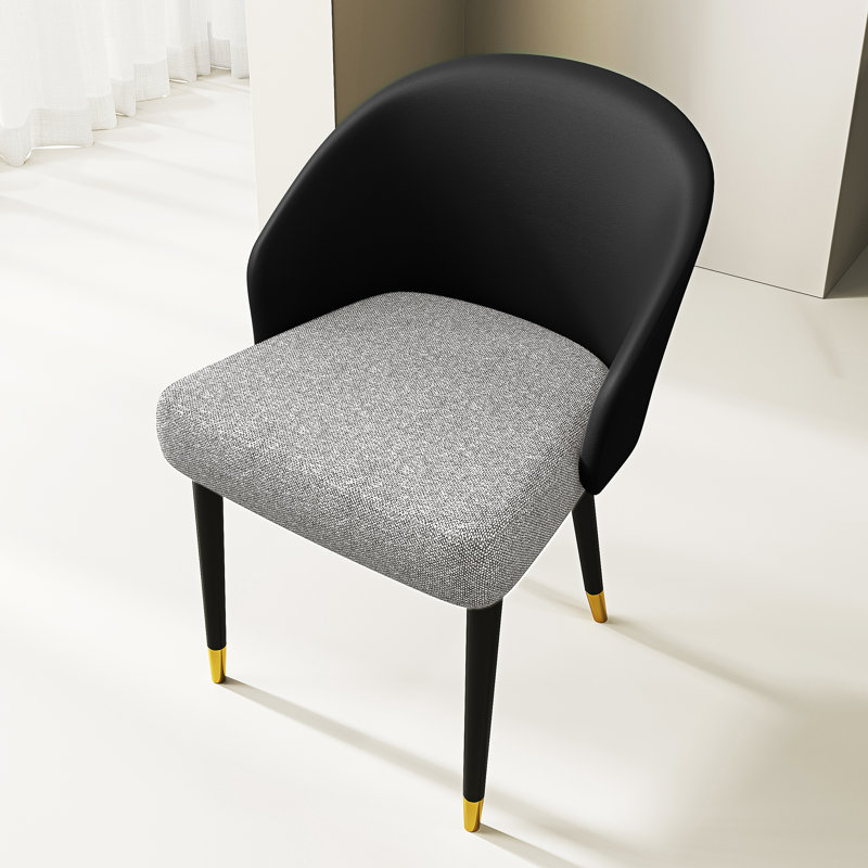 Chaise d'appoint Kimla, Gris / Noir