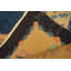 Antique Peking Chinese Allover Floral Blue 1920s Blue Rug