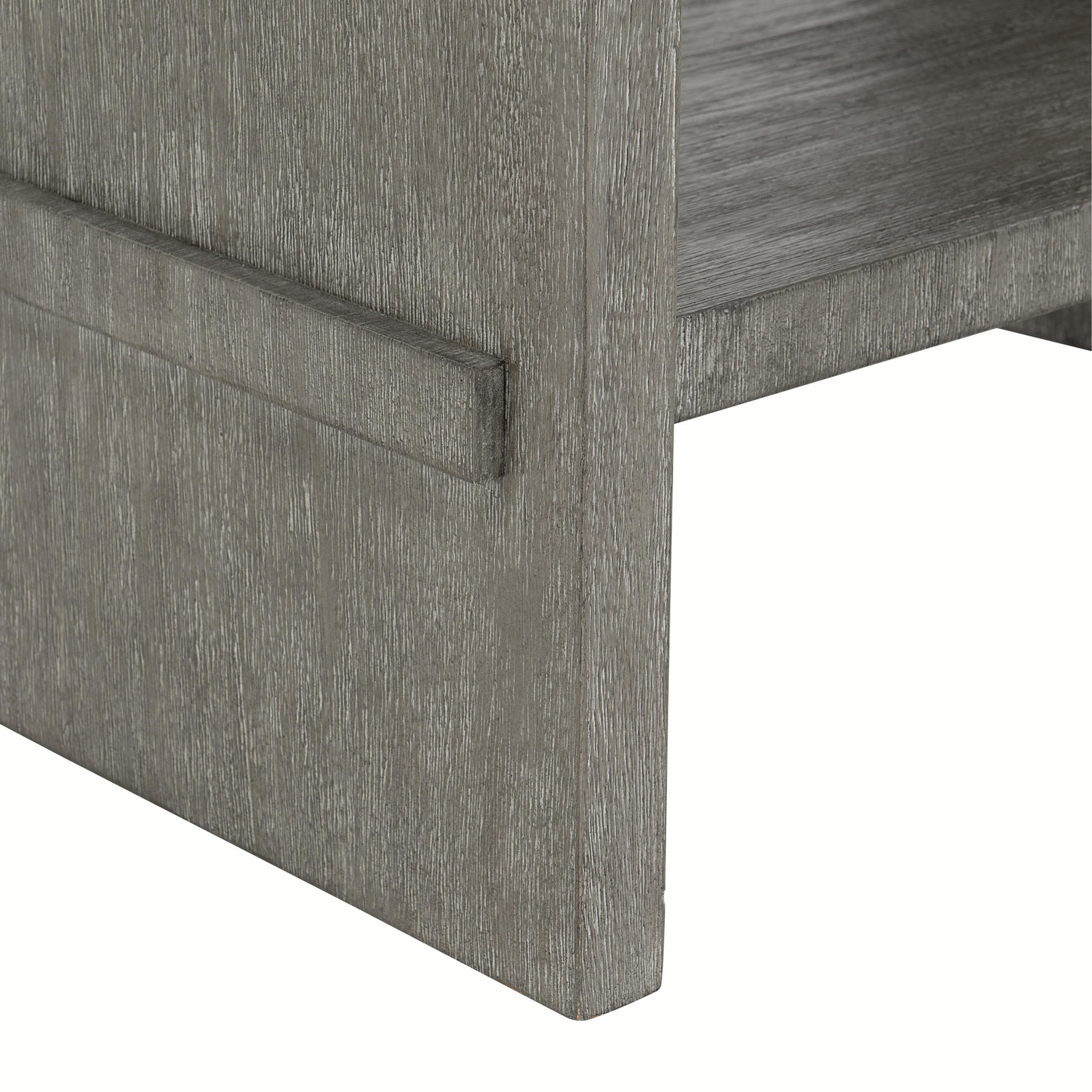 Foundations 1 - Drawer Solid Wood Nightstand, Dark Shale