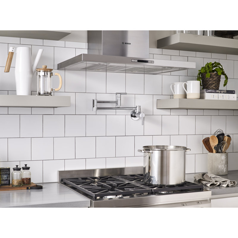 Parma Wall Mount Pot Filler, Chrome