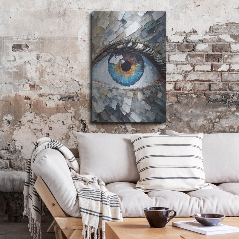«The Eye» par Andreas Magnusson, art mural en métal, 24 po x 36 po