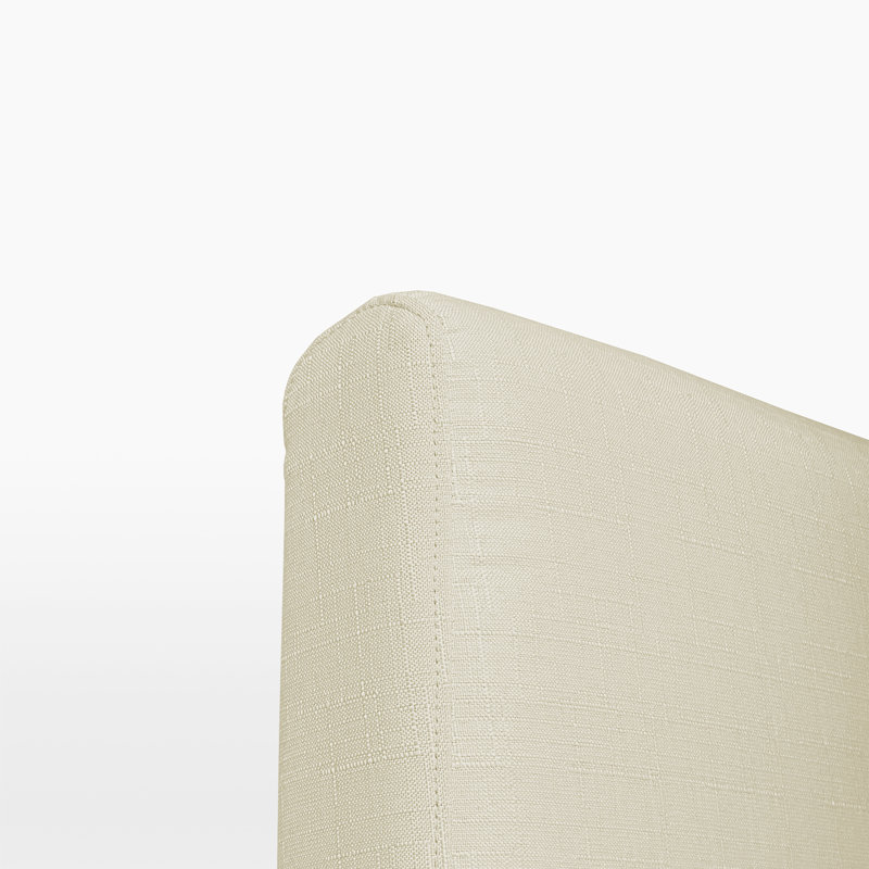 Aislyn Upholstered Platform Bed, Full / Double, Cream