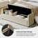 Aristides Modern 59.4" Wide Storage Bench with Two Pillows