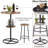2 - Person Pedestal Dining Set-1604789737