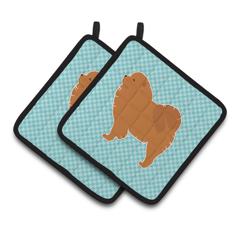 Red Barrel Studio® Polyester Potholder, Blue