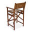 Upholstered Counter Stool with Metal Frame