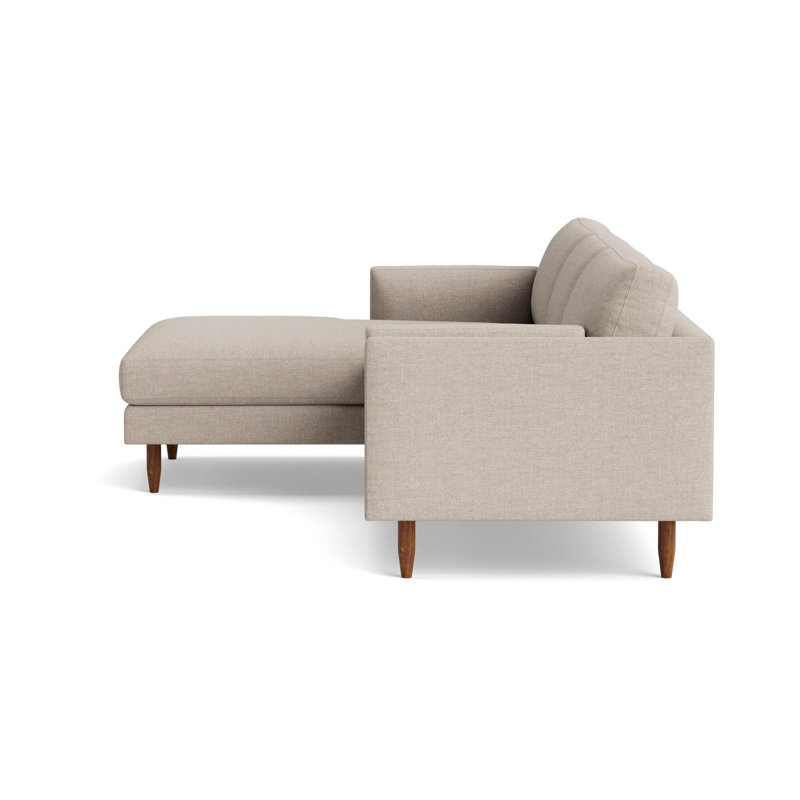 Skinny Fat Chaise Sectional, Left Hand Facing, Performance Weave - Natural