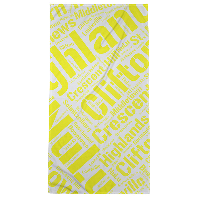 Bath Towel, Yellow, Microfiber, Louisville