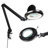 Lightview Pro 33 in. Adjustable Swing Arm Integrated 2.25X Magnifying Dimmable LED Desk Clamp Lamp-1422365815
