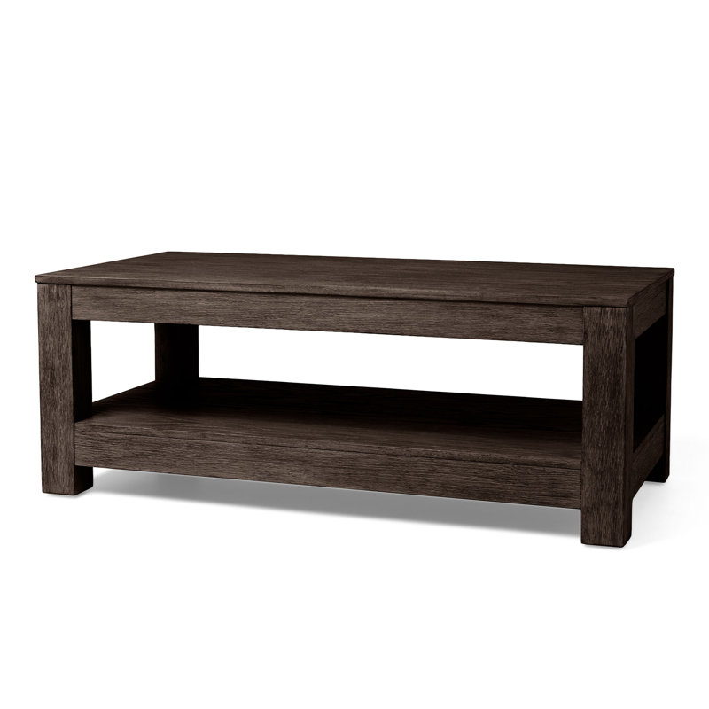 Maven Lane Paulo Wooden Coffee Table, Weathered Brown