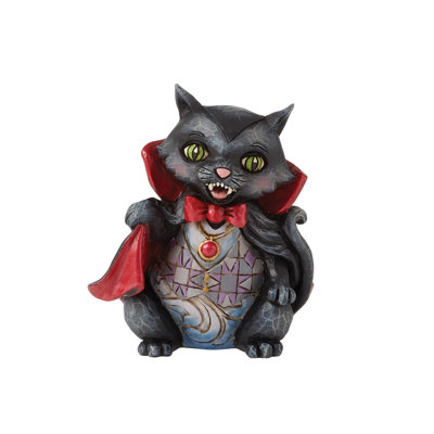 Mini-figurine de chat vampire Jim Shore Heartwood Creek