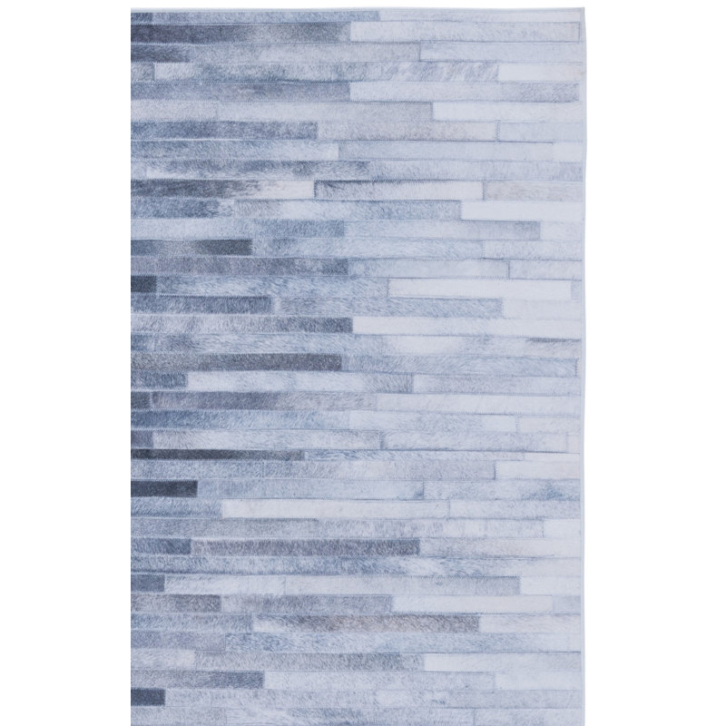 Tapis abstrait lavable à la machine Avrumi, Rectangulaire 8 pi x 10 pi