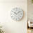 White Round Analog Wall Clocks