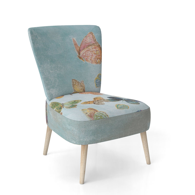 Velvet Side Chair, Blue