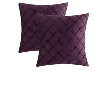 Coussins décoratifs en velours, sans insertions