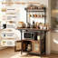 Kitchen Bakers Rack with Drop Leaf