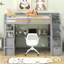 Lit mezzanine avec bureau et tablettes-390512913-390512912