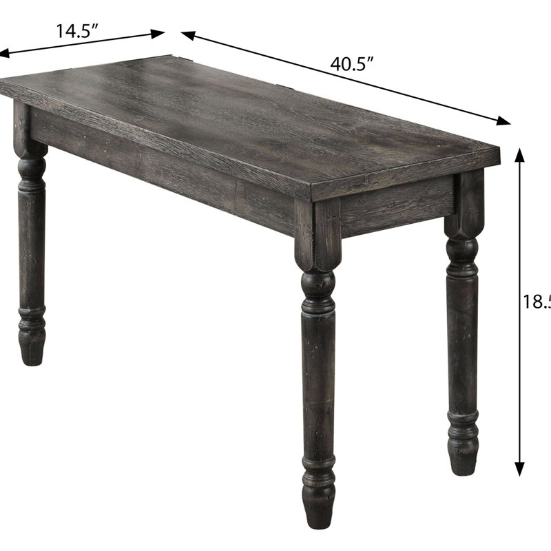 Banc de salle à manger gris Style