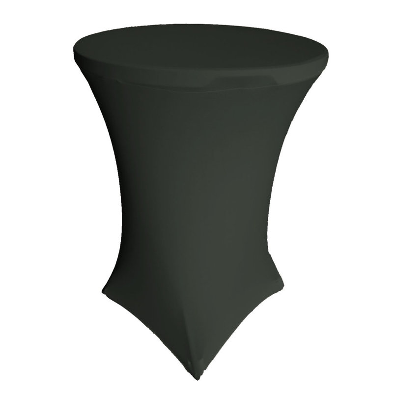 Round Tablecloth, Black, 32" R x 42" H