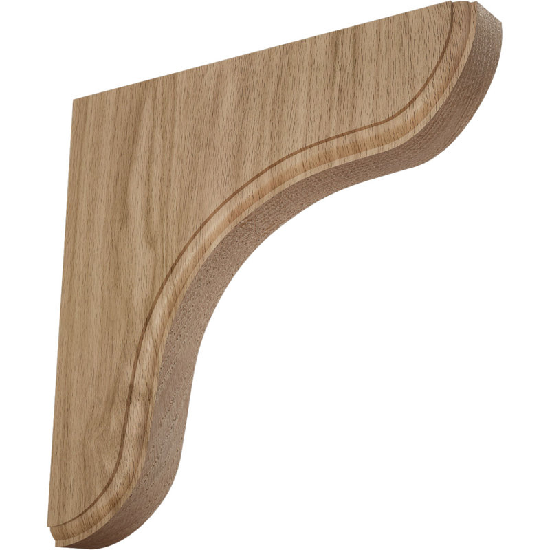 Support en bois Eaton, Chêne rouge, L 10,5 po x H 10,5 po