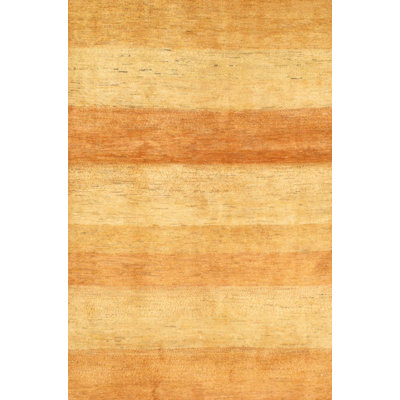 Canvello Beige Silkroad Gabbeh Rug - 4' X 6'