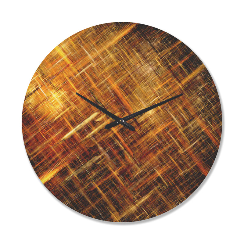 Horloge murale en bois doré, Très grand