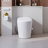 Elongated Tankless Smart Bidet Toilet, ADA Comfort Height , 1.28 GPF Water Saving, Heated Seat, Auto Open/Close Lid, Warm Water Wash, Warm Air Dryer (Remote Included)-102336993