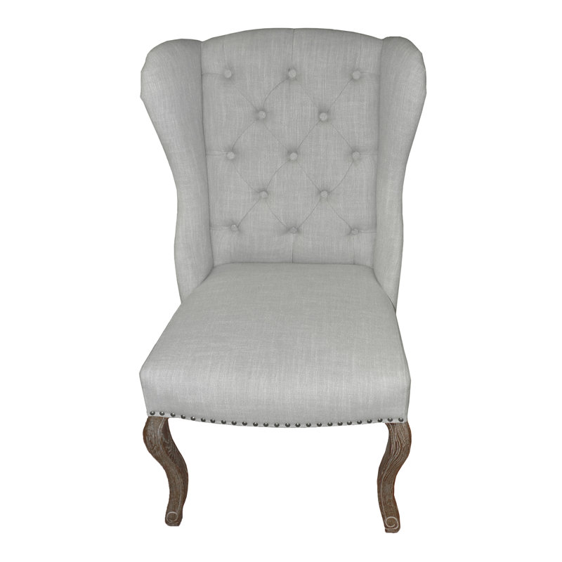 Dan 26" Wide Linen Wingback Chair