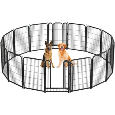 101.6cm H Panel Metal Yard Kennel