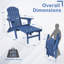 Chaise Adirondack avec repose-pieds Behiye-1460727929