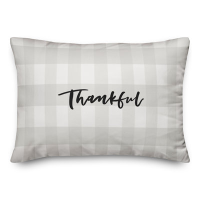 Housse de coussin rectangulaire avec insert Thankful