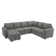 Latitude Run® U Shaped Sleeper Sectional Modular Sofa Bed With Storage Chaise