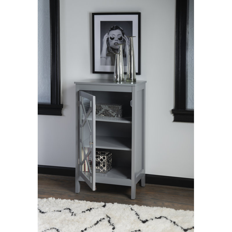 Azlaan Accent Cabinet, Gray