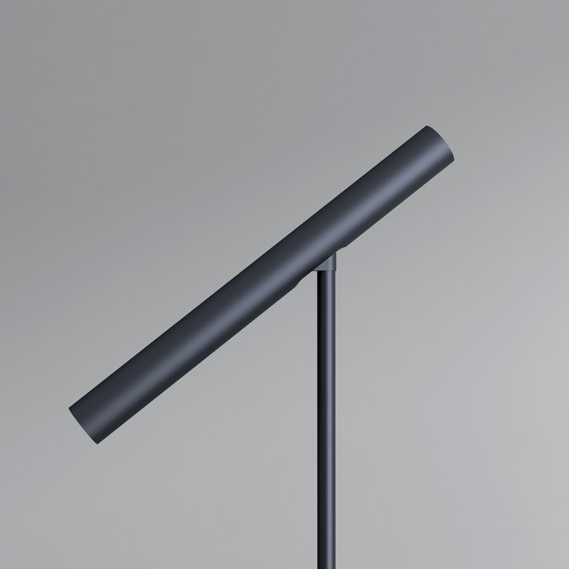 Lampe sur pied à DEL noire
