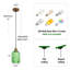 Luminaire suspendu moderne avec verre vert soufflé à la main pour îlot de cuisine, finition laiton brossé-430682896