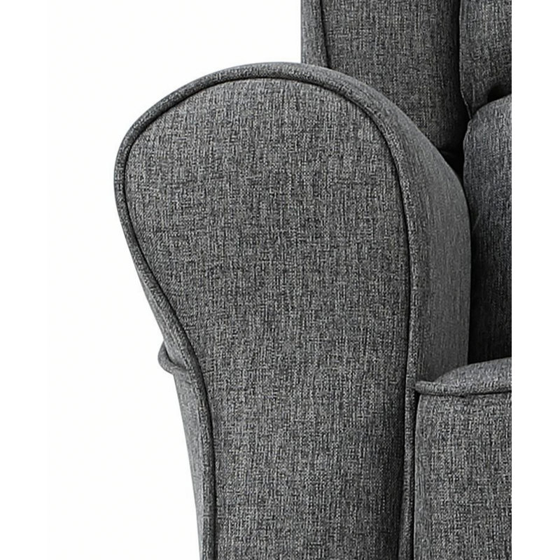 Fauteuil, chaise berçante avec pieds en bois