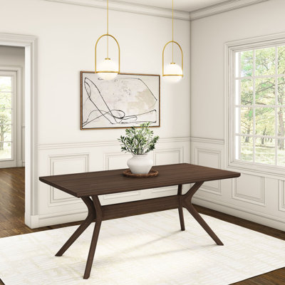 Muhsina Cross Leg Rectangular Dining Table