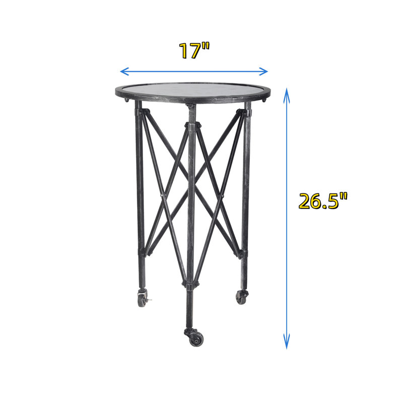 Table d'appoint D17x26.5