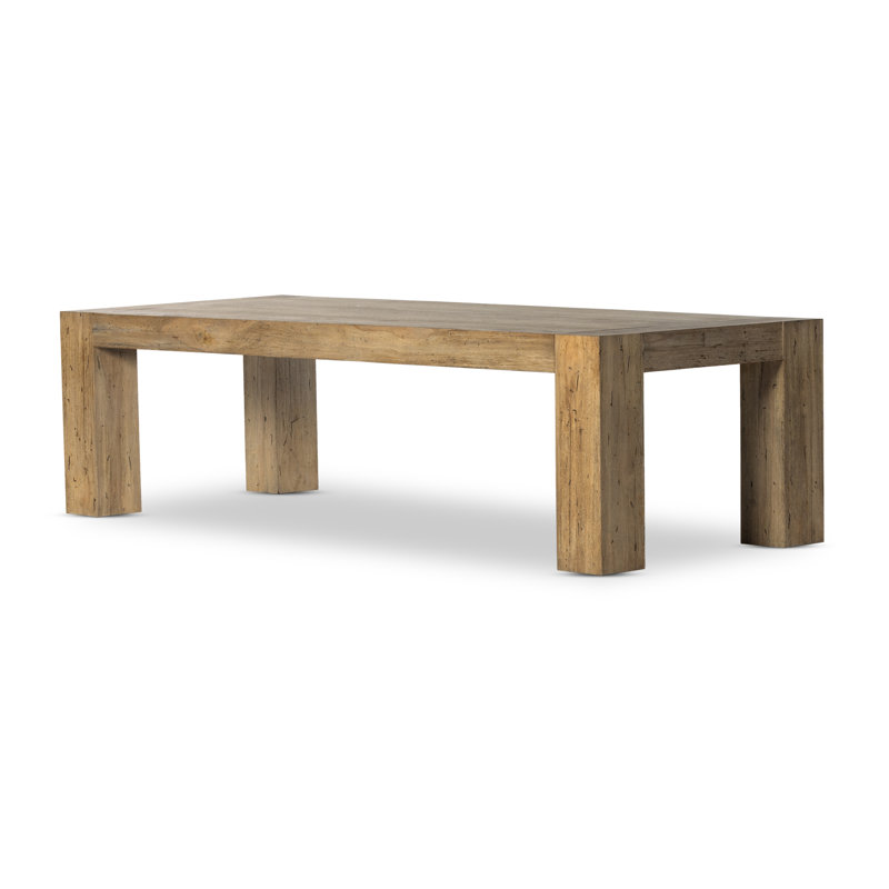Abaso Dining Table, Rustic Wormwood Oak, 30'' H x 108'' W x 43'' D