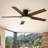 Balconera 52" 5 Blades Ceiling Fan With Light & Remote, 3 LED Colour, 6 Speed Quiet DC Motor-111097627-111097626