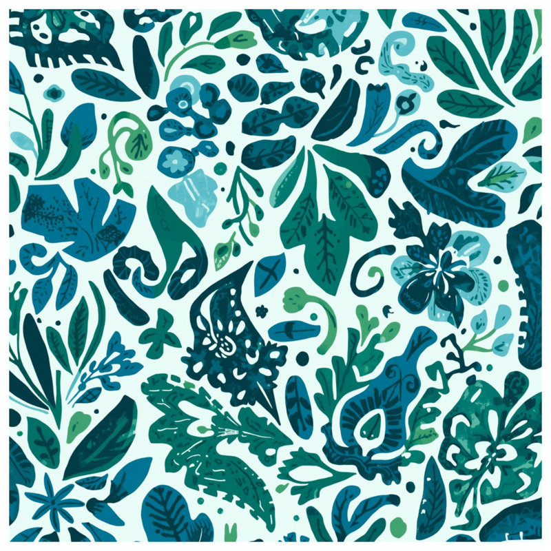 Rideaux de douche à motif floral, 70in W x 72in H