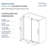 Madeline frameless sliding shower door, 5/16 in. clear glass, 56-60 in. w x 76 in. h, reversible install-69322857