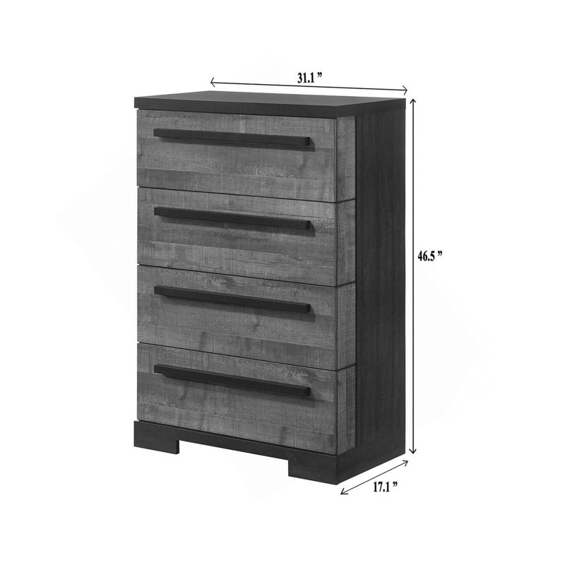 Mobilier de chambre à coucher 1Pc, Noir blanc