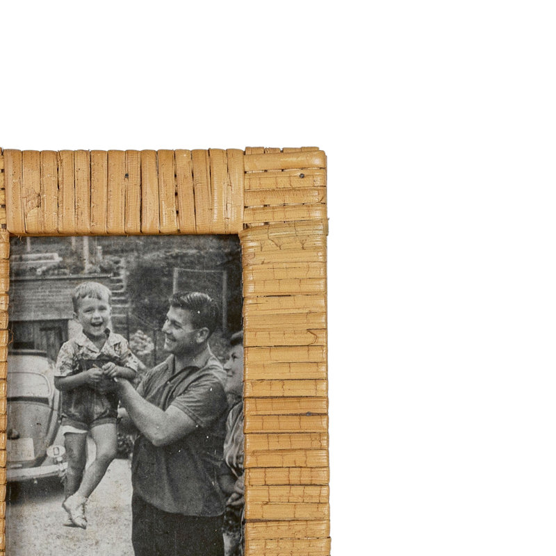 Tan Wicker / Rattan Picture Frame