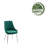 Fabriciano Tufted Velvet Dining Chair with Chrome Legs-1982054349