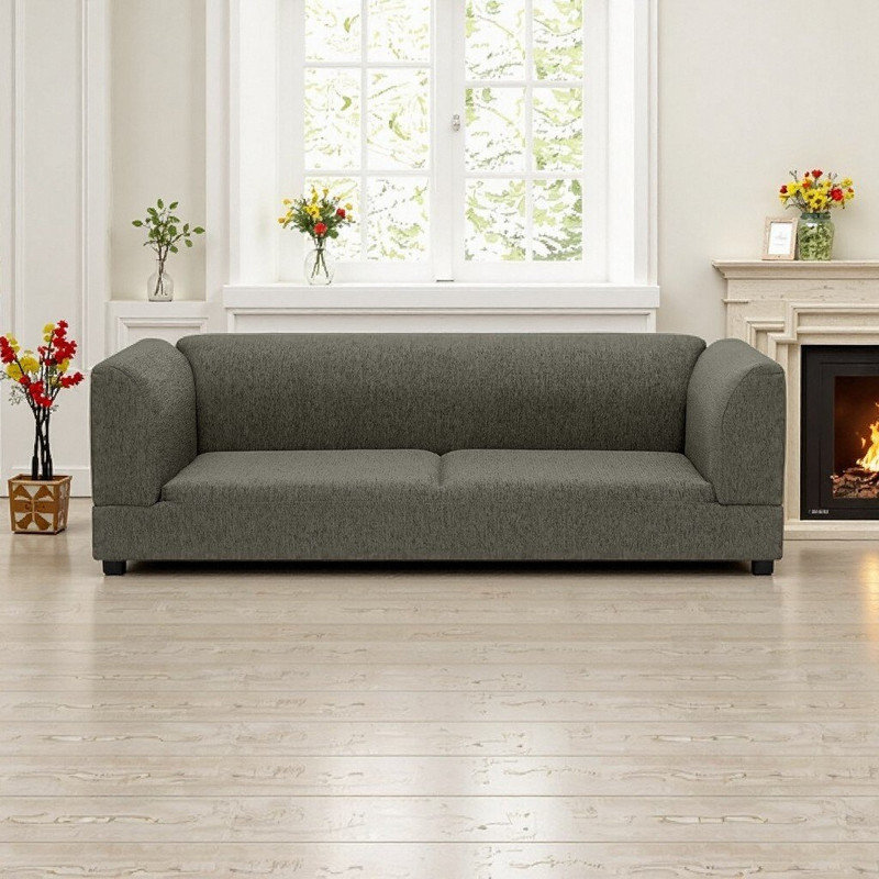 56.5" Rectangular Pet Sofa for Medium/Large Dogs, Dark Gray
