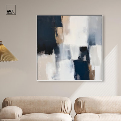 Blue Mood Depth II Canvas Blue Wall Art by Art Remedy