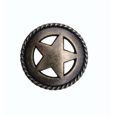 Oversized 1 3/4" Length Star Knob