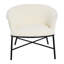 Chaise avec accoudoirs rembourrée Bowery Boucle-12154117